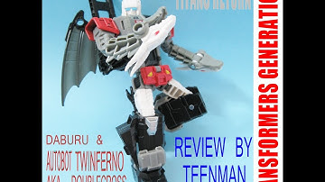 TRANSFORMERS Titans Return  Daburu & Autobot TWINFERNO aka DOUBLECROSS雙和雙地獄/ 雙十字