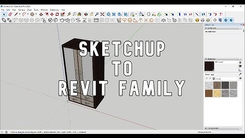 SKETCHUP to REVIT FAMILY