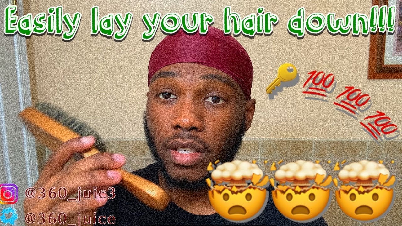 Quick Easy Way To Lay Your Hair Down || 360 WAVES!!!! - YouTube