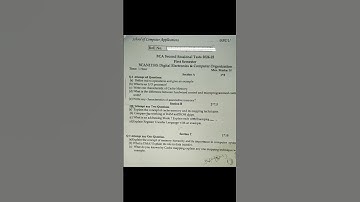 #digitalelectronics #computerorganization #bca #bbdu #semesterexampreparation #computerapplications