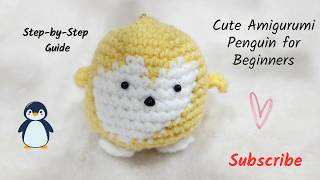 Easy Crochet Penguin Keychain Tutorial 🐧 | Cute Amigurumi Penguin for Beginners