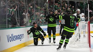 Pavelski slams home rebound against his former team