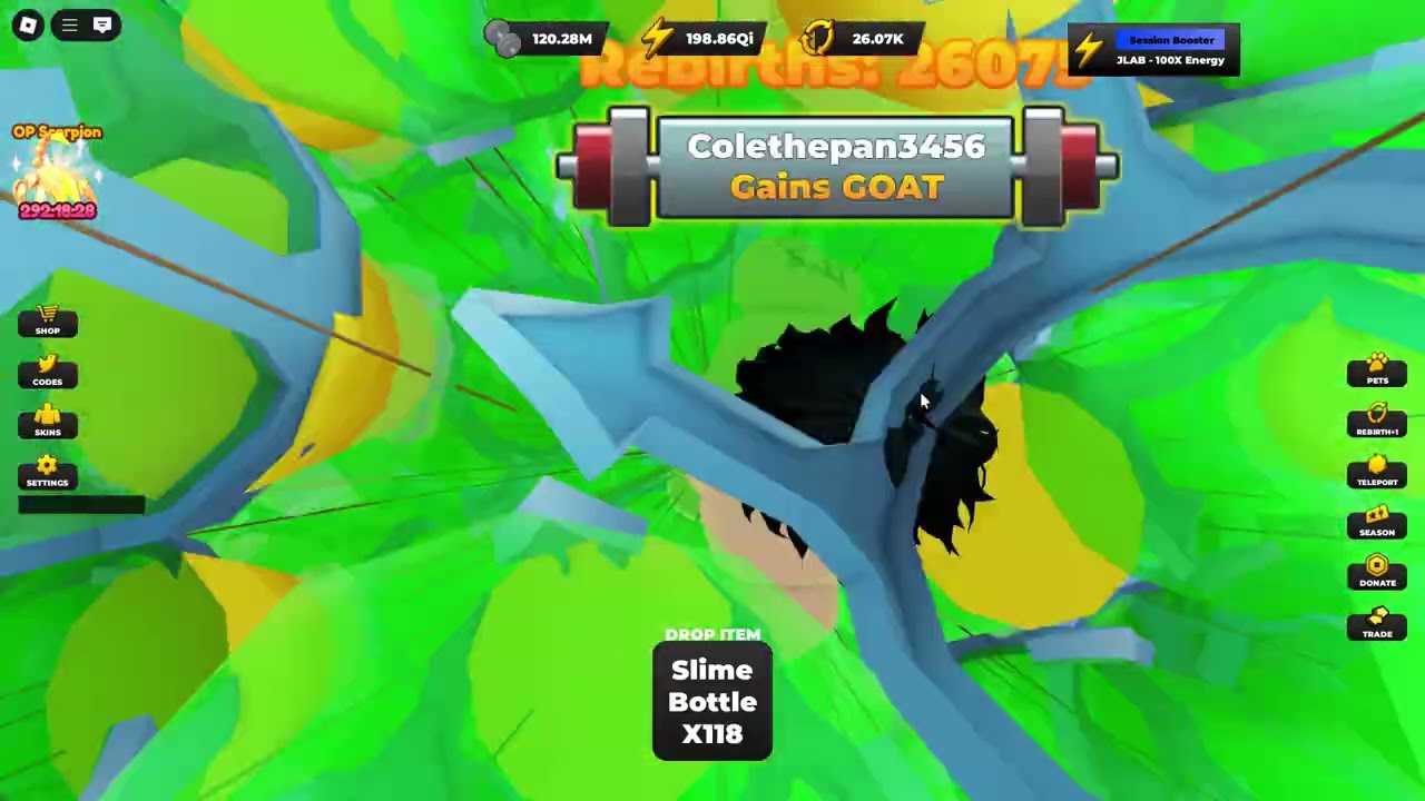 Getting an insane 200Qi energy in strongman simulator!!!