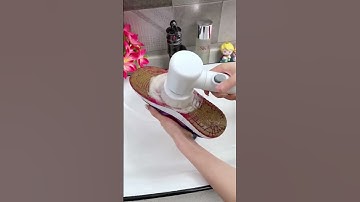 Máy cọ rửa cầm tay đa năng sạc USB, bàn chải vệ sinh, bồn rửa, đánh giày với 3 đầu thay thế tiện lợi