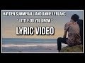 Annie and Hayden - Little Do You Know ( LYRICS )