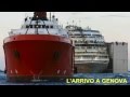 Concordia - Le immagini dell'arrivo al porto di Genova