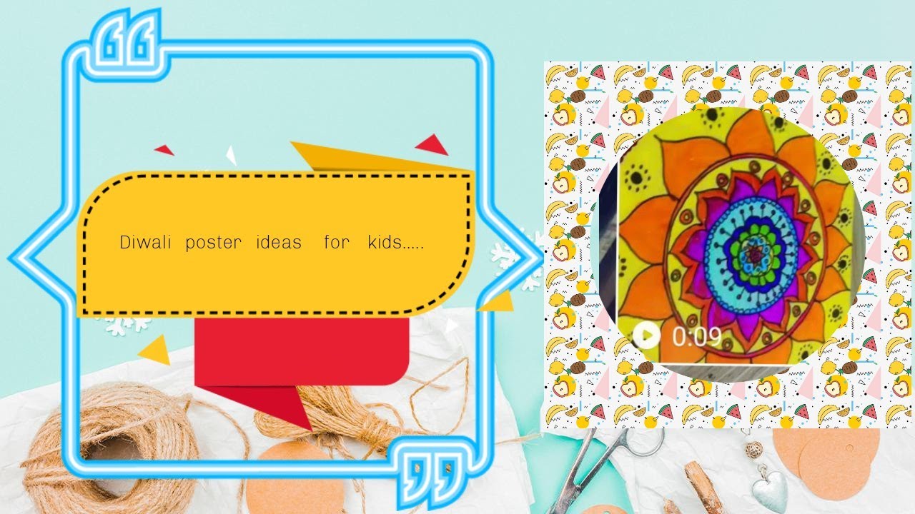 Diwali poster ideas for kids.... 😁😁