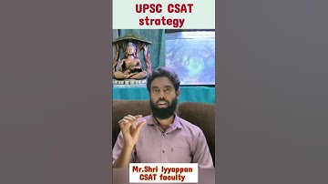 CSAT Perfect Strategy for UPSC Prelims 2025 | Crack It with Confidence | Mr.Ayyappan sir #tamil #ias