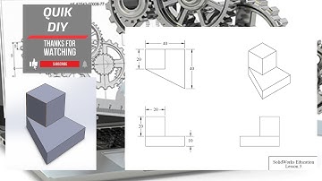 Solidworks CAD Tutorial exercise #3 for beginners