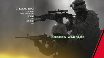 Call of Duty Modern Warfare 2 Special Ops Main Menu Theme Song | ( 60fps )