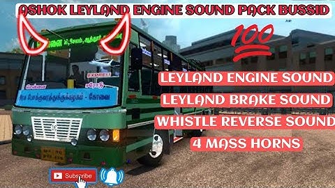 Bussid Ashok Leyland Engine Sound Pack 3.6.1