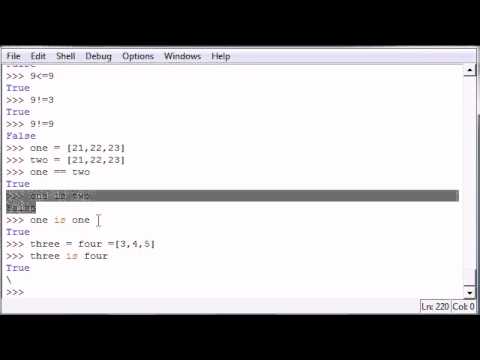 Python Programming Tutorial   23   Comparison Operators video x flv