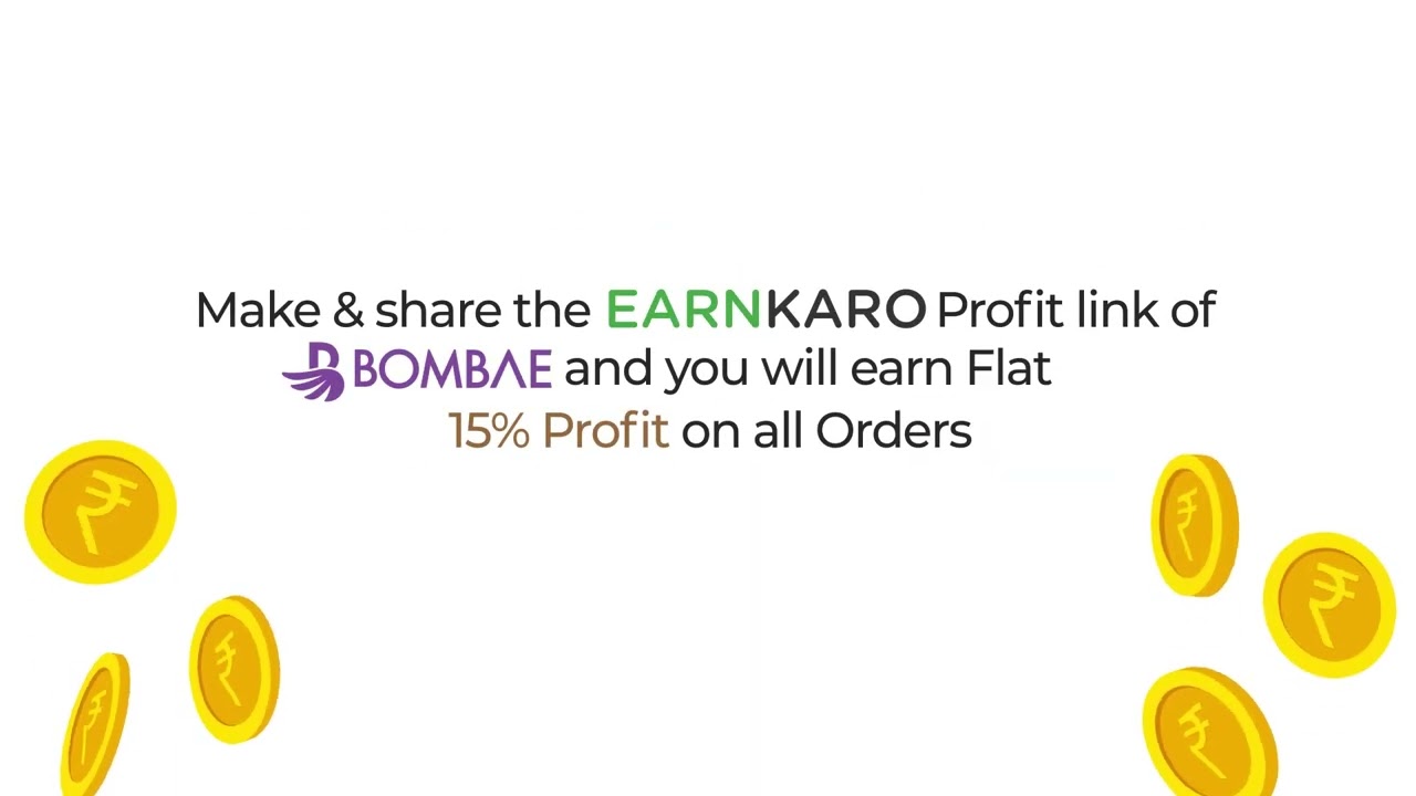 Bombae Affiliate Program: How to Make Money by selling Bombae deals via EarnKaro