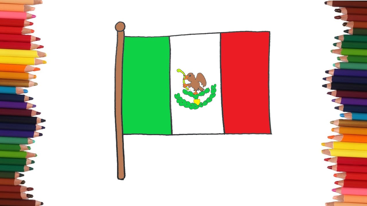 How To Draw The Flag Of Mexico YouTube