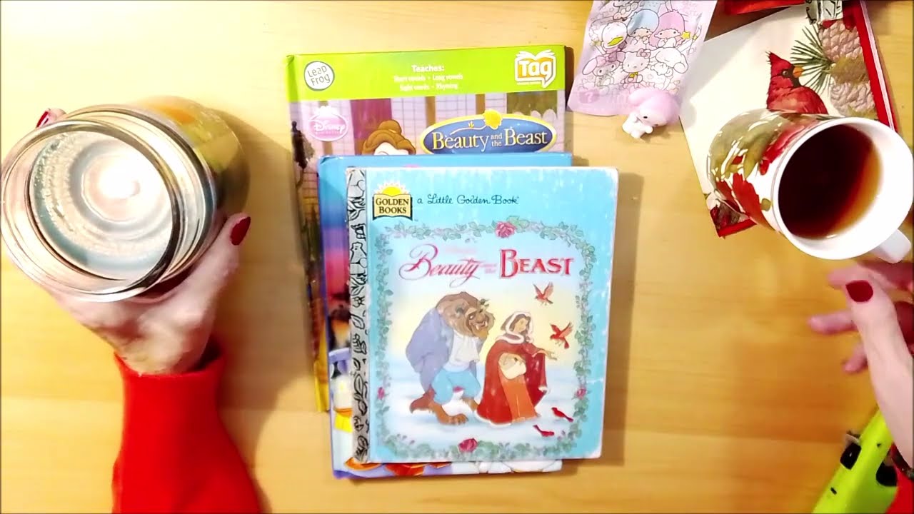 LITTLE GOLDEN BOOK ~ Beauty and the Beast ~ Flip through my collection First step to a Journal 🌹 💜🎶