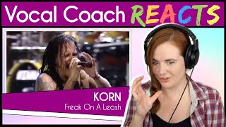 Vocal Coach reacts to Korn - Freak On A Leash (Jonathan Davis Live)
