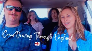 Americans - DRIVING through ENGLAND Countyside and Villages | Kettering (Vlog)