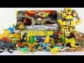 Jurassic World Dinosaur Toys Unboxing ASMR Allosaurus Siamosaurus Indoraptor Dilophosaurus Raptors
