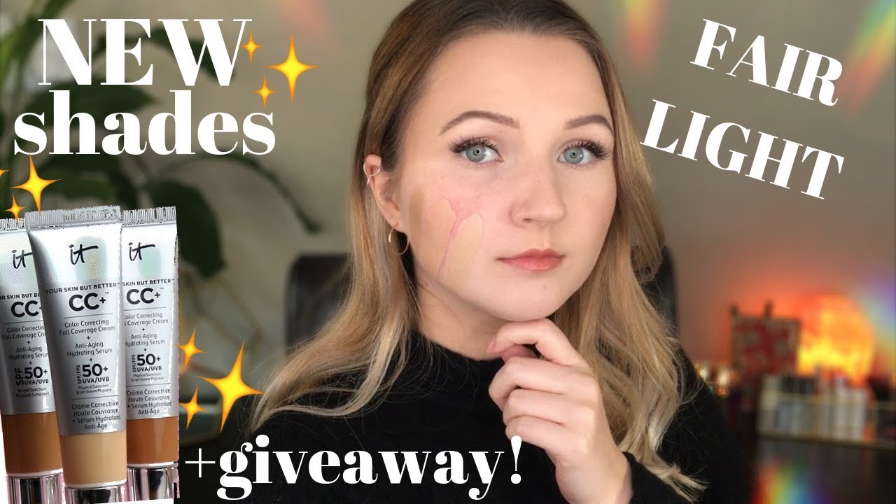 NEW SHADES | IT Cosmetics CC+ Cream | & Giveaway - YouTube