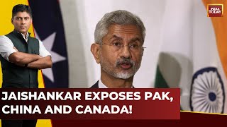 India First With Gaurav Sawant Live: Jaishankar Exposes Pakistan, China & Canada | Drone Deal Attack