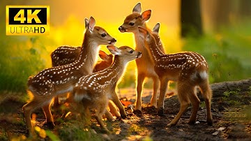The World Of Cute Young Wild Animals With Relaxing Music (Colorfully Dynamic), Music Heals