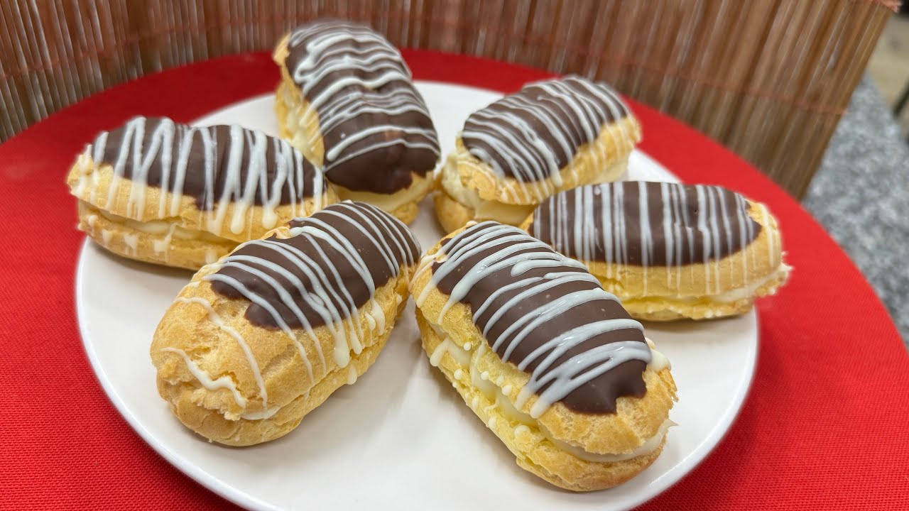 HOW TO MAKE ORIGINAL ECLAIRS RECIPE 👩‍🍳🥰 - YouTube