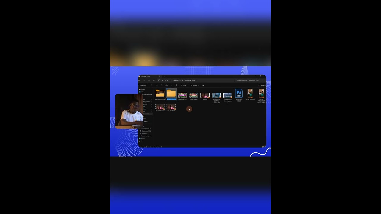 RACCOURCI DU JOUR : CTRL + SHIFT + N 
