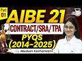AIBE 21 | Contract/SRA/TPA Important PYQs 2014-2025 | Part 1 | By Muskan Kesharwani Ma'am