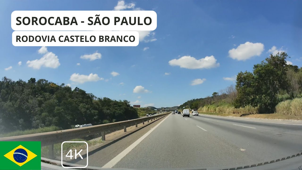 Trajeto Sorocaba - São Paulo via Rodovia Santos Dumont, Rodovia Castelo ...