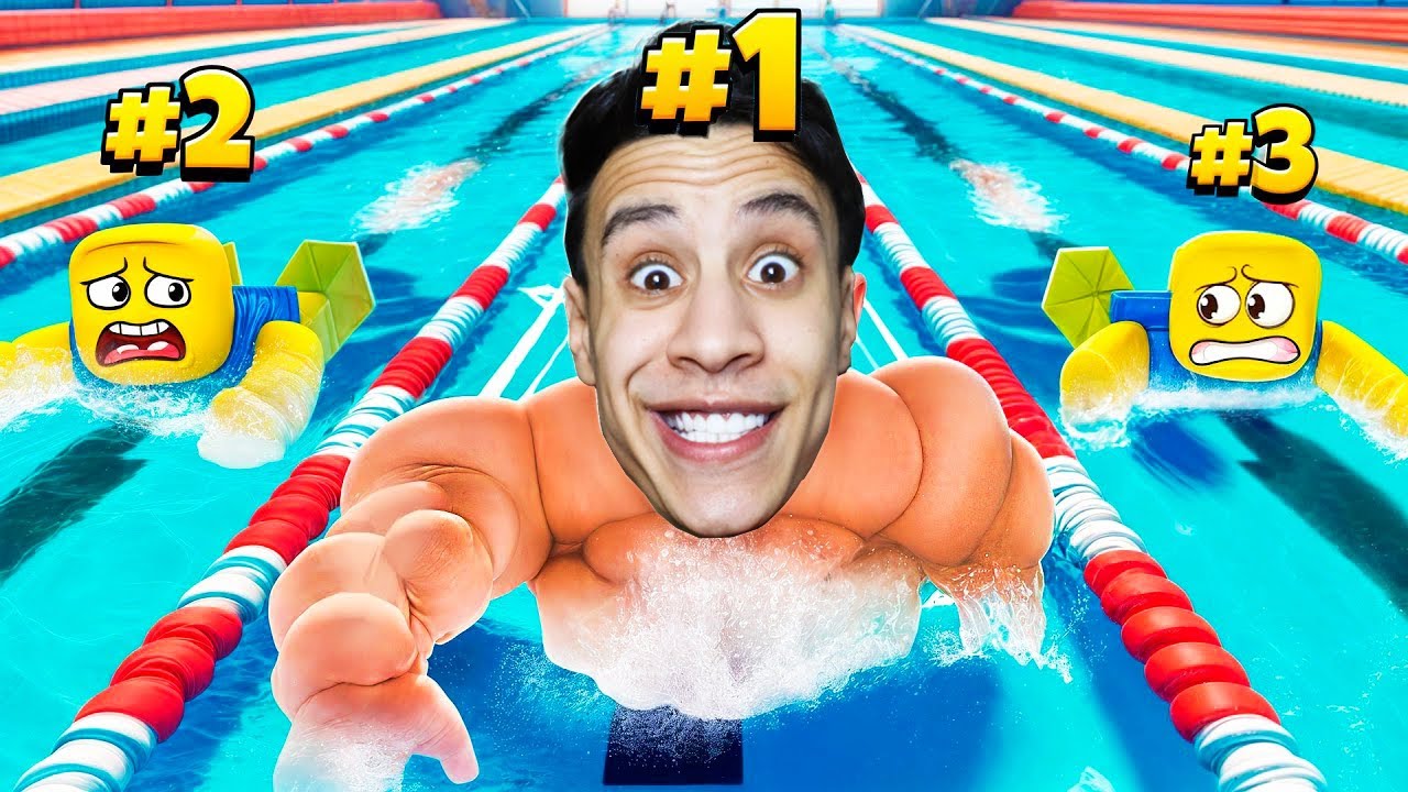 روبلوكس : تحدي سباق السباحة الأسطوري من سرعة 0 الى سرعة 99999 🏊‍♂️🌊