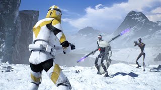 Clone Troopers vs Separatist Droid Army - STAR WARS JEDI FALLEN ORDER NPC Wars