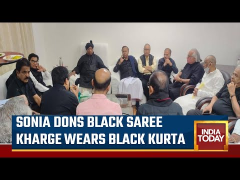 Congress MPs Wear Black To Protest Against Rahul's Disqualification | Rahul Gandhi News Today