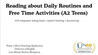 Phase 3 | Micro-Teaching Application
