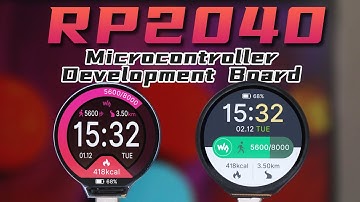 RP2040 Microcontroller Development Board, with 1.28inch Round LCD, Two Options-With/Without Touch