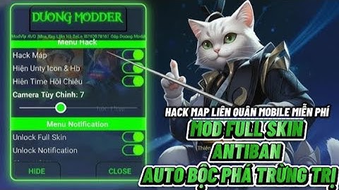 Cách Cài Hack Map Liên Quân Miễn Phí | Mod Skin Vip | Antiban | Auto Bộc Phá Trừng Trị | DuongModder