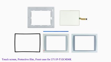 2711P-T12C4D6K Front Plastic Case, Touch Screen, Protective film for PanelView Plus 1250