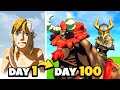 I survived 100 days in hardcore zelda botw