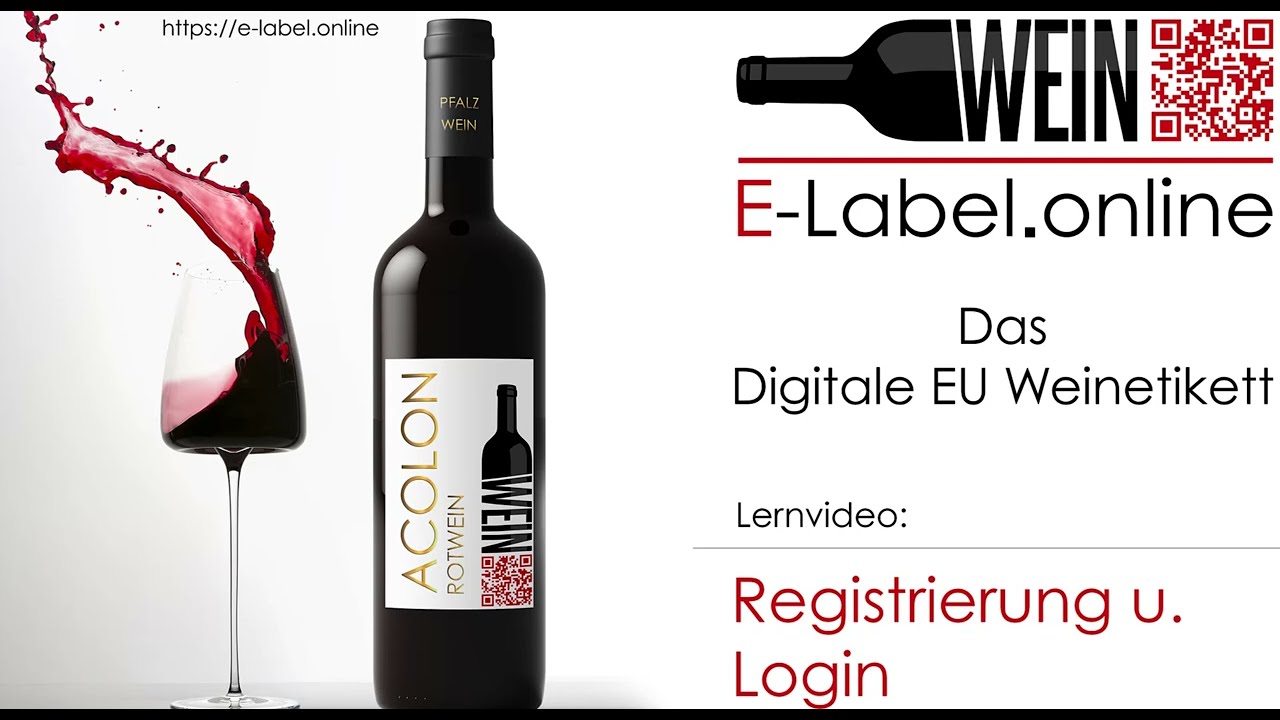 Digitale Weinetiketten - E Label Wein Pfalz - Digital wine labels - E Label Wine Palatinate