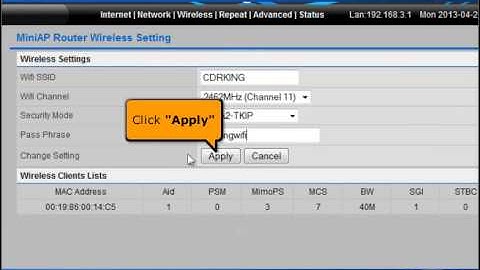 Procedure on how to configure DHCP Connection in CW MiniAP using Windows 7
