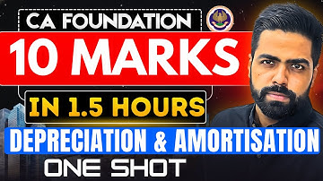 Depreciation & Amortisation Revision | Expected Questions & True False | CA Foundation Accounting