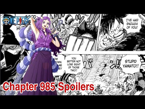 One Piece Chapter 985 Spoilers Release Date Youtube