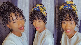 تسريحة شعر سريعة وسهلة لفّ غرة مجعدة، مناسبة للاستخدام اليومي. طريقتان لإطلالة مميزة مع الغرة screenshot 4