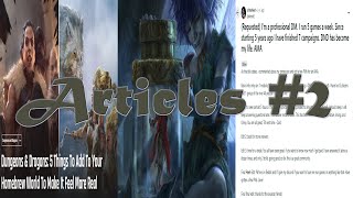 SuppleMENTALs: DM Roundtable - Articles #2