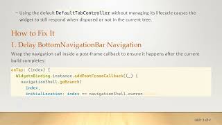 Fixing setState() Errors When Using TabBarView with BottomNavigationBar and StatefulShellRoute in F