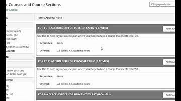 Students: Course Planning with Self-Service
