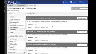 Students: Course Planning with Self-Service