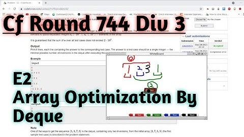 Codeforces Round 744 div3 | E2 |  Array Optimization by Deque | greedy | pbds