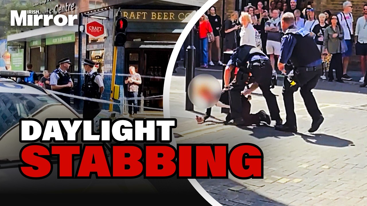 Four men stabbed in horror broad daylight attack in London’s Covent Garden as woman arrested