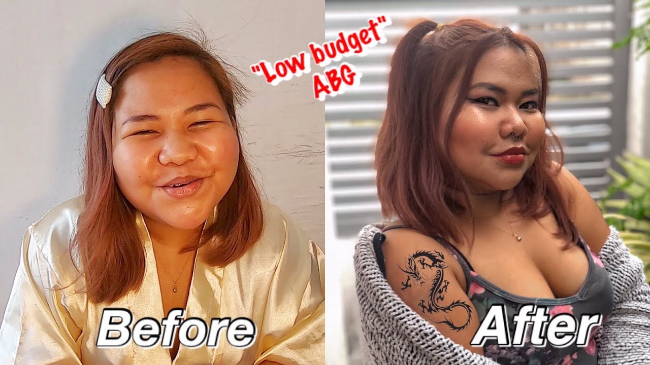 Transforming myself into an ABG (Asian Baby Girl) | Low budget | Thicc ...