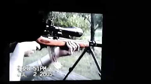 Ruger 10/22  "closed bolt"  full auto with  "Mag flashlight"  suppressor ( see  description )